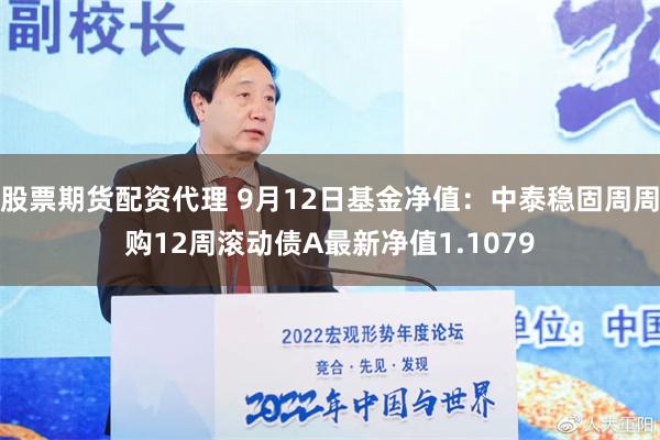 股票期货配资代理 9月12日基金净值：中泰稳固周周购12周滚动债A最新净值1.1079