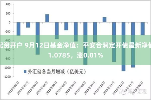 配资开户 9月12日基金净值：平安合润定开债最新净值1.0785，涨0.01%