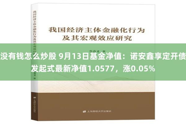 没有钱怎么炒股 9月13日基金净值：诺安鑫享定开债发起式最新净值1.0577，涨0.05%