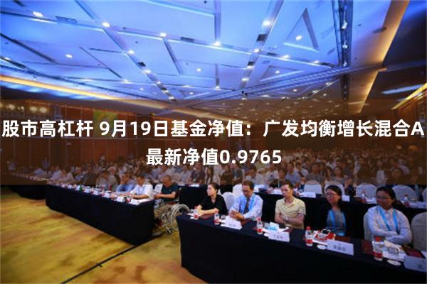 股市高杠杆 9月19日基金净值：广发均衡增长混合A最新净值0.9765