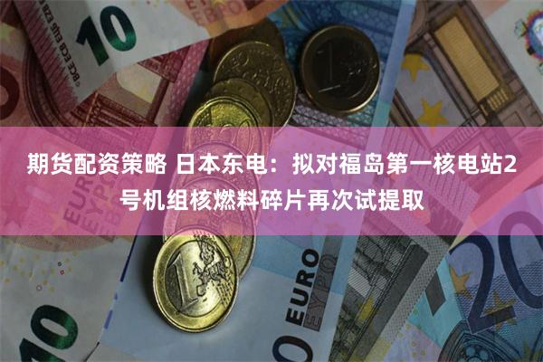 期货配资策略 日本东电：拟对福岛第一核电站2号机组核燃料碎片再次试提取