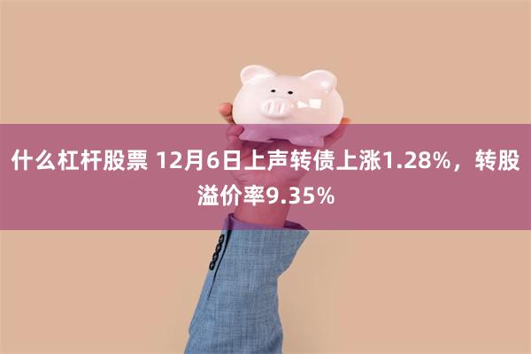 什么杠杆股票 12月6日上声转债上涨1.28%，转股溢价率9.35%