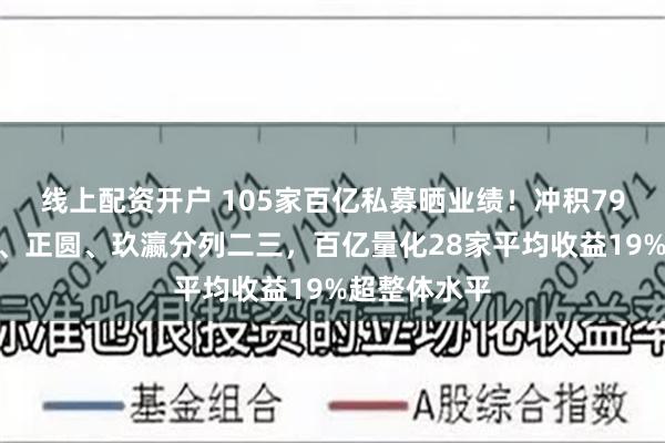 线上配资开户 105家百亿私募晒业绩！冲积79%收益称雄、正圆、玖瀛分列二三，百亿量化28家平均收益19%超整体水平